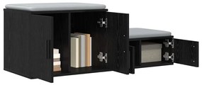 vidaXL Ντουλάπι αποθήκευσης Μαύρη δρυς 108 x 41 x 40 εκ