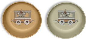 Nuuroo Villum PLA βαθύ πιάτο 2-pack - Cream Mix