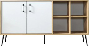 Κονσόλα Sapphire Δρυς / Λευκό SONICAL 160x44x20