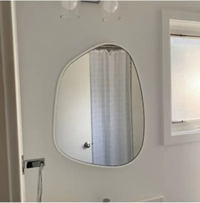 Stewehome Ασύμμετρος καθρέφτης τοίχου από γυαλί 75x55 cm