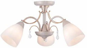 Φωτιστικό Οροφής Τρίφωτο Aca Quince DLA12123 White/Antique Gold