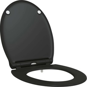 vidaXL Λεκάνη Μαύρο 45,5 x 37,5 x 3,8 εκ. Δυροπλάστ