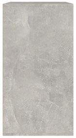 808840 vidaXL Ντουλάπι Καλλυντικών Γκρι Σκυροδ. 80x40x75 εκ Επεξ. Ξύλο