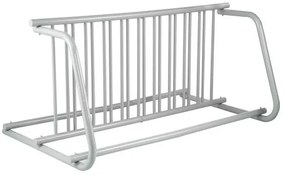 VEVOR 10 Holders Floor Bike Rack, 1.5m Length All-Steel Grid Bike Rack, 10-Bike Capacity Dual-Side Storage Stand for Garages Streets Yards Bike Events