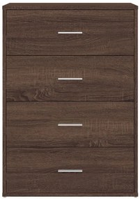 vidaXL Βοηθητικά Ντουλάπια 2 τεμ. Καφέ Δρυς 60x31x84 εκ. Επεξ. Ξύλο