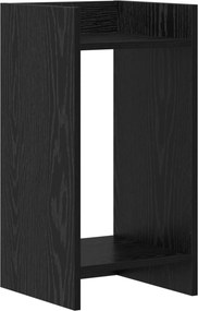 vidaXL Βάση φυτών Μαύρη Δρυς 30 x 30 x 60 cm Επεξεργασμένο Ξύλο