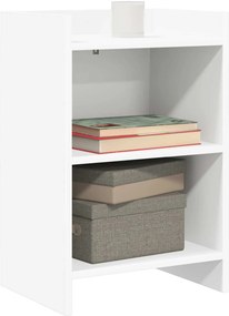 vidaXL Κομοδίνα Λευκό 40 x 30 x 60 cm Επεξεργασμένο Ξύλο