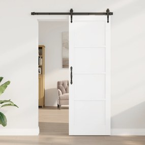 vidaXL Εσωτερική Πόρτα 'ORKDAL' Λευκή 73.5x211x4 cm Solid Wood Pine