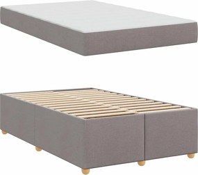 vidaXL Σκελετός Κρεβατιού Taupe 120 x 200 cm ύφασμα