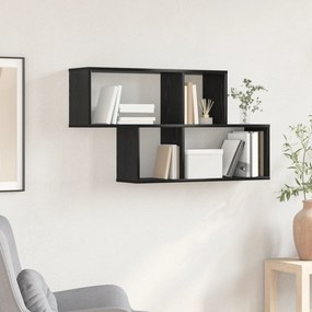 vidaXL Ράφι Τοίχου Μαύρη Δρυς 100x20x53 εκ. Επεξεργασμένο Ξύλο