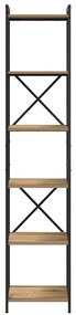 vidaXL Βιβλιοθήκη artisan δρυς 40 x 30 x 188 εκ Επεξεργασμένο ξύλο