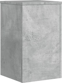 vidaXL Βάσεις Φυτών 2 τεμ. Γκρι Σκυρ. 30x30x50 εκ. Επεξεργασμένο Ξύλο