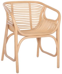Πολυθρόνα MEL C9954.01 Φυσικό Rattan 62x57,5x79,5Υεκ. 62x57.5x79.5 εκ.