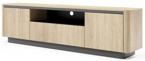 Έπιπλο Τηλεόρασης Torro 200x38x54cm Natural Cremona-Anthracite