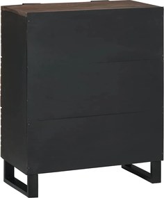 vidaXL Πλαϊνό γραφείο Καφέ 60 x 33.5 x 75 εκ. Μασίφ ξύλο μάνγκο
