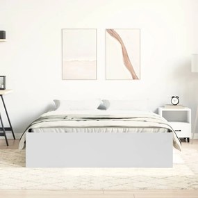 vidaXL Πλαίσιο Κρεβατιού Λευκό 140 x 190 εκ.