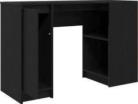 vidaXL Γραφείο Μαύρο Δρυς 120x42x76 εκ. από Επεξεργασμένο Ξύλο