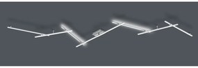 Πλαφονιέρα Φωτιστικό Οροφής LED 28W Νίκελ Ματ Up Down 345cm Switch Dimmer Indira 674610707 Trio Lighting-674610707-Νίκελ Ματ 674610707