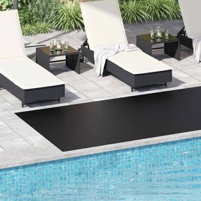 vidaXL Μάτ δαπέδου Μαύρο 1,5 x 4 m Λάστιχο