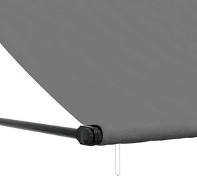 vidaXL Τέντα Συρόμενη Ανθρακί 200 x 150 εκ. από Ύφασμα και Ατσάλι