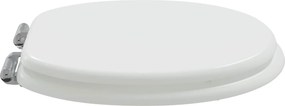 vidaXL Μαλακή κλειστή λεκάνη 2 pcs Λευκός 44 x 38 εκ. Πίνακας MDF