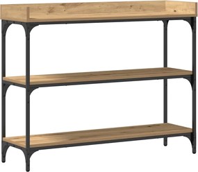 vidaXL Τραπέζι Κονσόλας artisan δρυς 100 x 30 x 80 εκατοστά