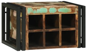 vidaXL Ράφι Κρασιού 46x35x27.5 εκ. Ανακυκλωμένο Ξύλο