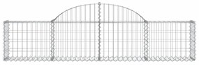 vidaXL Συρματοκιβώτια Τοξωτά 15 τεμ. 200x30x40/60 εκ. Γαλβαν. Ατσάλι