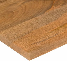 vidaXL Επιφάνεια Γραφείου Καμπύλη 90x60x2,5 εκ Μασίφ Ακατ. Μάνγκο