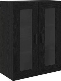 vidaXL Highboard Μαύρη Οξυά 69,5 x 34 x 180 εκ. Επεξεργασμένο Ξύλο