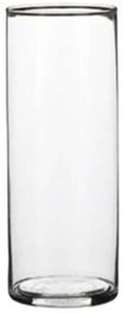 Βάζο Γυάλινο Carly 02.1041803 9x19cm Clear Γυαλί