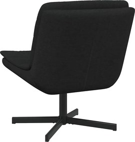 vidaXL Περιστρεφόμενη καρέκλα Μαύρο 63 x 75 x 76 εκ ύφασμα