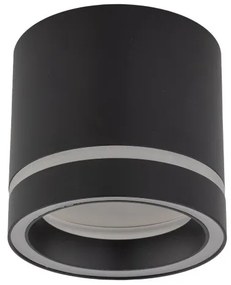 Πλαφονιέρα Φωτιστικό Οροφής GX53 10W IP20 Jet TK Lighting-4351-Μαύρο 4351