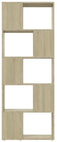 vidaXL Βιβλιοθήκη/Διαχωριστικό Χώρου Sonoma Δρυς 60x24x155 εκ.