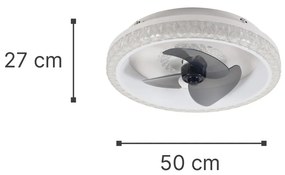 Ανεμιστήρας Οροφής Superior 35W 3CCT LED Fan Light in White Color (101000210) - 21W - 50W - 101000210