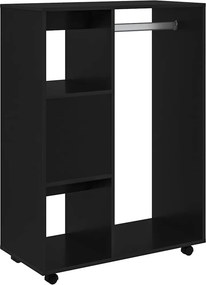 vidaXL Ντουλάπα Μαύρη 80 x 40 x 110 εκ. από Επεξ. Ξύλο