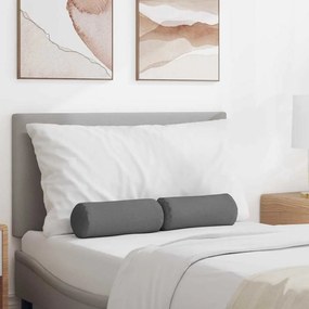 vidaXL Μαξιλάρια Στήριγμα 2 pcs Σκούρο Γκρι Ø 15 x 40 εκ ύφασμα