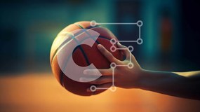 Intra Συλλεκτικό Ξύλινο Παζλ Plywood 4mm - Άτομο που κρατά μια πορτοκαλί μπάλα μπάσκετ σε κίνηση Σε Ξύλινο Κουτί - Διαστάσεις Puzzle: 10x10 cm – 25 κομμάτια