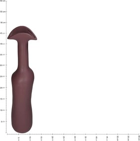 Βάζο ArteLibre Μοβ Κεραμικό 10x9.5x45cm