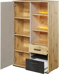 Ντουλάπα Qubic 1D2S Γραφείου - 90.00Χ42.00Χ138.00cm