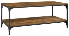 vidaXL Τραπεζάκι Σαλονιού Καπνιστή Δρυς 80x50x40 εκ. Επεξεργασμ. Ξύλο