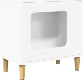 vidaXL Σπίτι Γάτας Λευκό 51 x 30 x 52 εκ. Επεξεργασμένο ξύλο