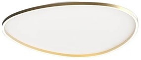 Πλαφονιέρα Φωτιστικό Οροφής 60cm LED 58W IP20 3000K Zambelis-23213-Χρυσό 23213