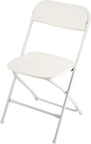 VEVOR 4 Pack Folding Chairs Portable Plastic Chairs with Heavy Duty Metal Frame
