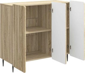 vidaXL Πλαϊνό γραφείο Sonoma Δρυς 89 x 34,5 x 82 εκ.