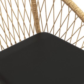 Σετ αυλής Rattan, σετ επίπλων κήπου, 2 πολυθρόνες &amp; τραπέζι, κίτρινο