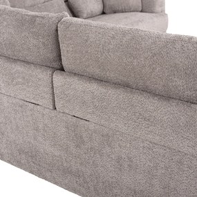 ΚΑΝΑΠΕΣ ΓΩΝΙΑ SYMMET HM3269.01 ΑΝΟΙΧΤΟ ΓΚΡΙ ΥΦΑΣΜΑ-ΑΝΘΡΑΚΙ ΠΟΔΙΑ 314x236x90-102Yεκ.
