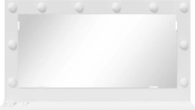 vidaXL Καθρέφτης τουαλέτας Ορθογώνιος Λευκό 80 x 45 x 18 εκ.