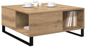 vidaXL Τραπεζάκι σαλονιού artisan δρυς 80 x 80 x 36.5 εκ