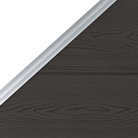 vidaXL Πάνελ Περίφραξης Μαύρο 95 x (105-180) εκ. από WPC